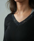 Women's V-Neck Lace Top