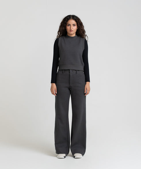 Women's Brushed Spacer Cropped Vest