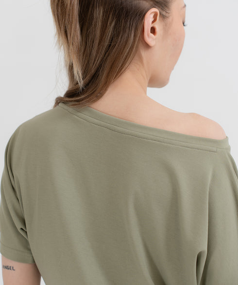 Women's Asymmetrical Neckline Top