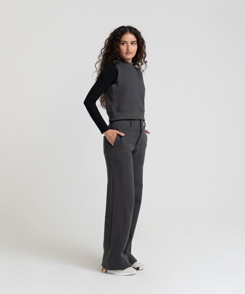 Women's Brushed Spacer Cropped Vest