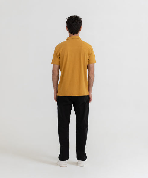 Men's Linen Polo