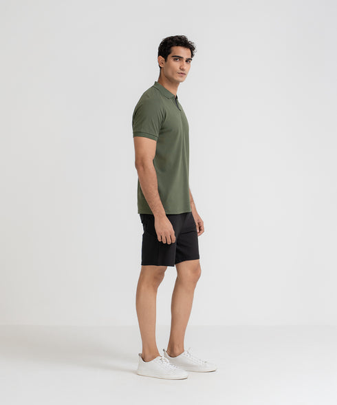 Men's Zipper Polo Shirt