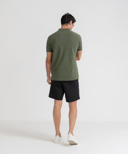 Men's Zipper Polo Shirt