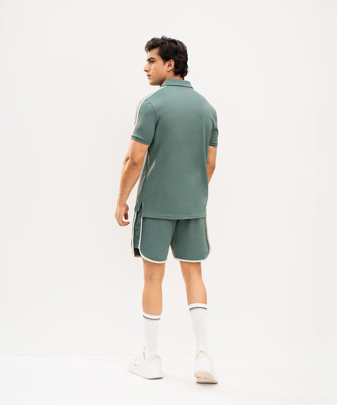 Men's Contrast Tape Polo