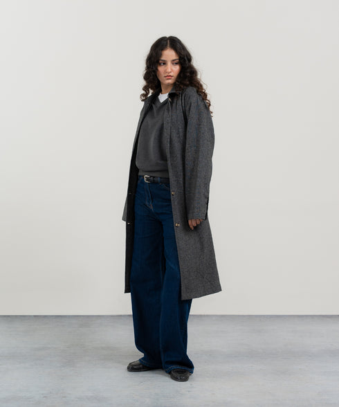 Women's Tweed Trench Coat