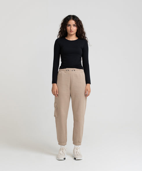Women's Fleece Cargo Joggers