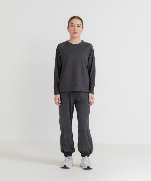 Women's B-Fit Raglan Melange Sweatshirt