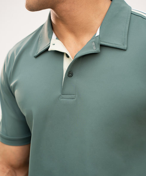 Men's Contrast Tape Polo