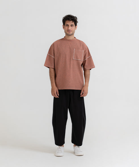 Men's Barrel Leg Cropped Pants