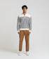 Men's Striped Collar Sweatshirt