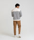 Men's Striped Collar Sweatshirt