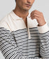 Men's Striped Collar Sweatshirt