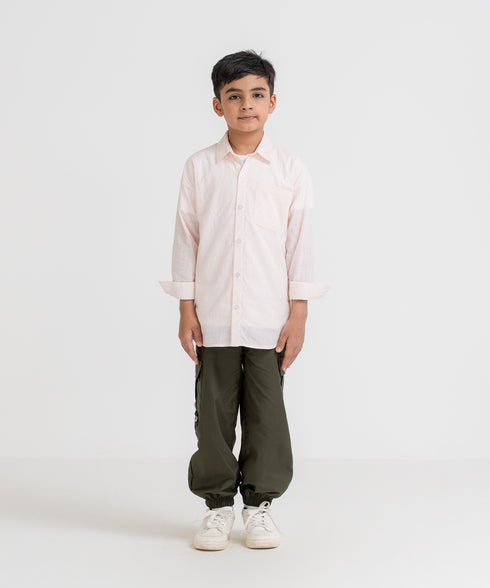 Kids' Striped Button Down Shirt