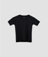 Girls' Ribbed Slit Tee