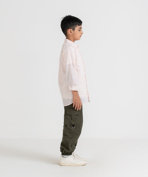 Kids' Striped Button Down Shirt