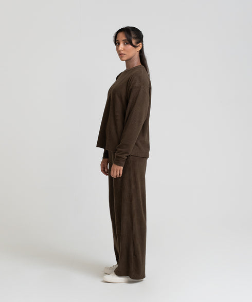 Women's Brushed Fleece Straight Pants