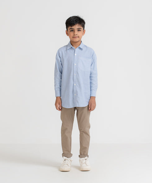 Kids' Striped Button Down Shirt