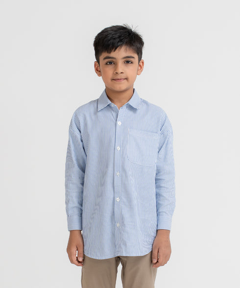 Kids' Striped Button Down Shirt