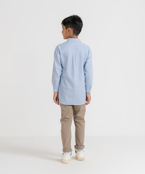 Kids' Striped Button Down Shirt