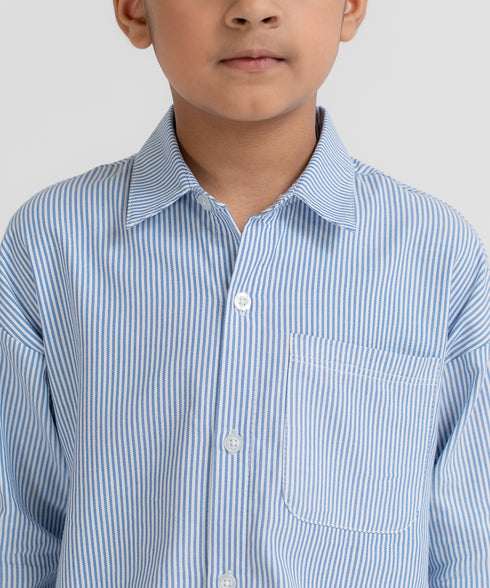 Kids' Striped Button Down Shirt