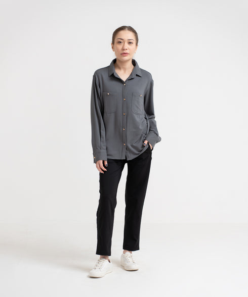 Women's Modal Button Down Shirt