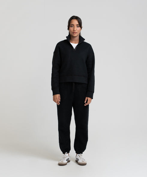 Women's Reversible Half Zip Sweatshirt