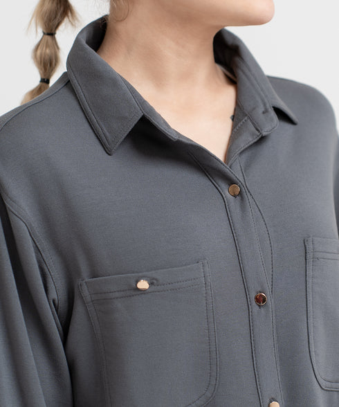 Women's Modal Button Down Shirt