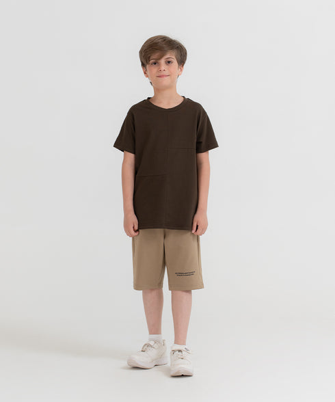 Boys' Panel Block Tee