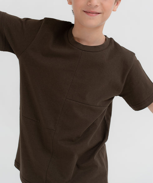 Boys' Panel Block Tee