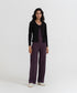 Women's Modal Rib Cropped Cardigan