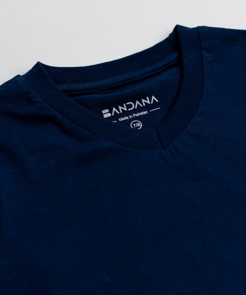 Kids' Basic Long Sleeve V-Neck Tee