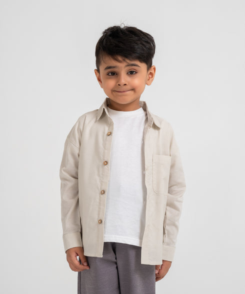 Kids' Twill Button Down Shirt