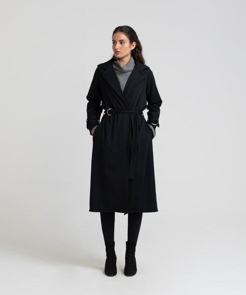 Women's Rib Trench Coat