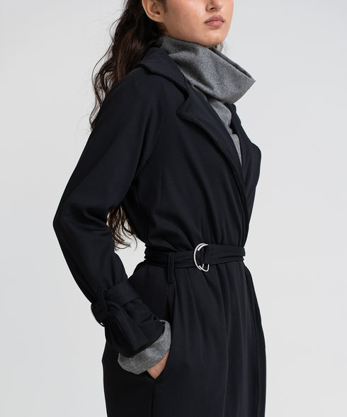 Women's Rib Trench Coat