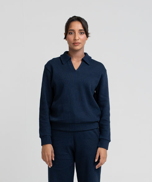 Women's Rib Collar Set