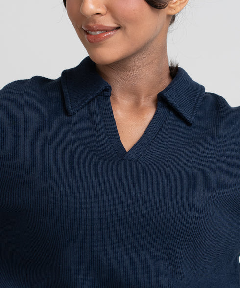 Women's Rib Collar Set