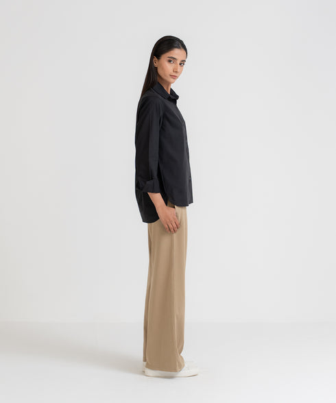 Women's Poplin Button Down Shirt