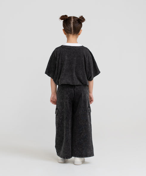 Kids' Denim Cargo Pants