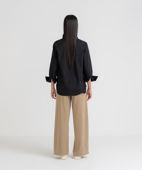 Women's Poplin Button Down Shirt