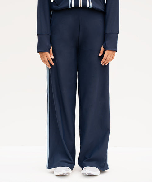 Women's Contrast Tape Straight Pants