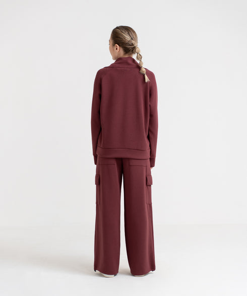 Women's LuxeStretch Half Zip Sweatshirt