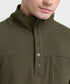 Men's Waffle Collared Sweatshirt