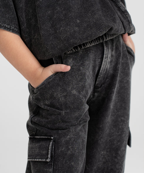 Kids' Denim Cargo Pants