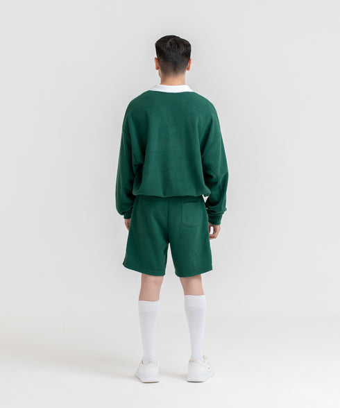 Men's Towel Terry Collared Sweatshirt