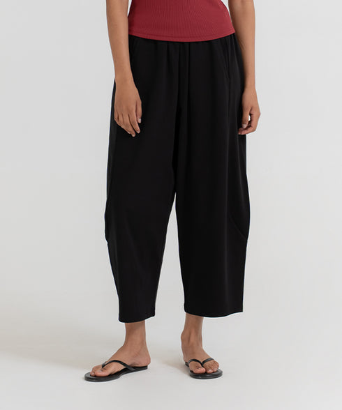 Women's Barrel Leg Cropped Pants