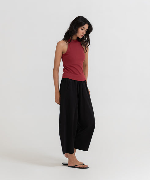 Women's Barrel Leg Cropped Pants