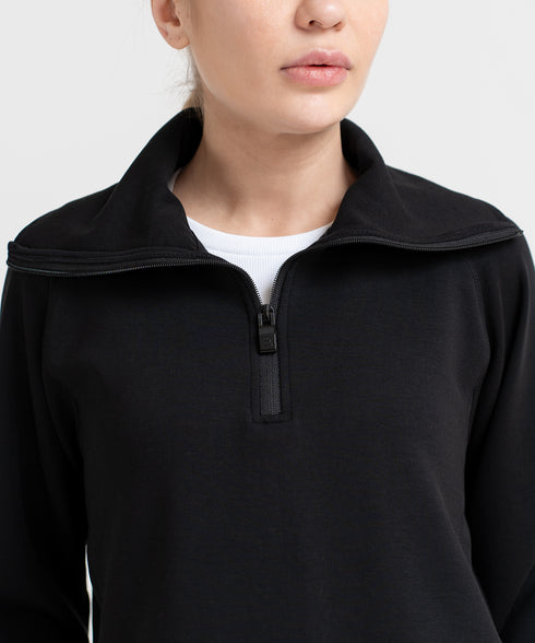 Women's LuxeStretch Half Zip Sweatshirt