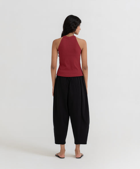 Women's Barrel Leg Cropped Pants