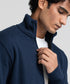 Men's Rib Mock Neck Zipper