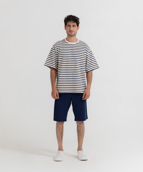 Men's Striped Oversized Tee